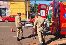 Mulher é atropelada e tem perna atingida no centro da Capital