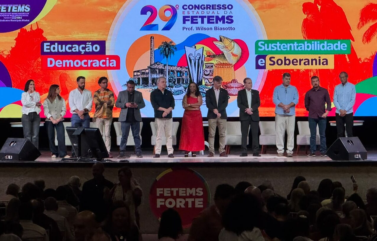 Delegação da ACP participa da abertura do 29º Congresso Estadual da FETEMS em Dourados