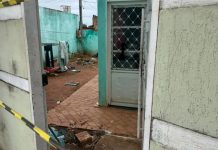 Rochedo pega fogo, e polícia encontra rastro de drogas e morte