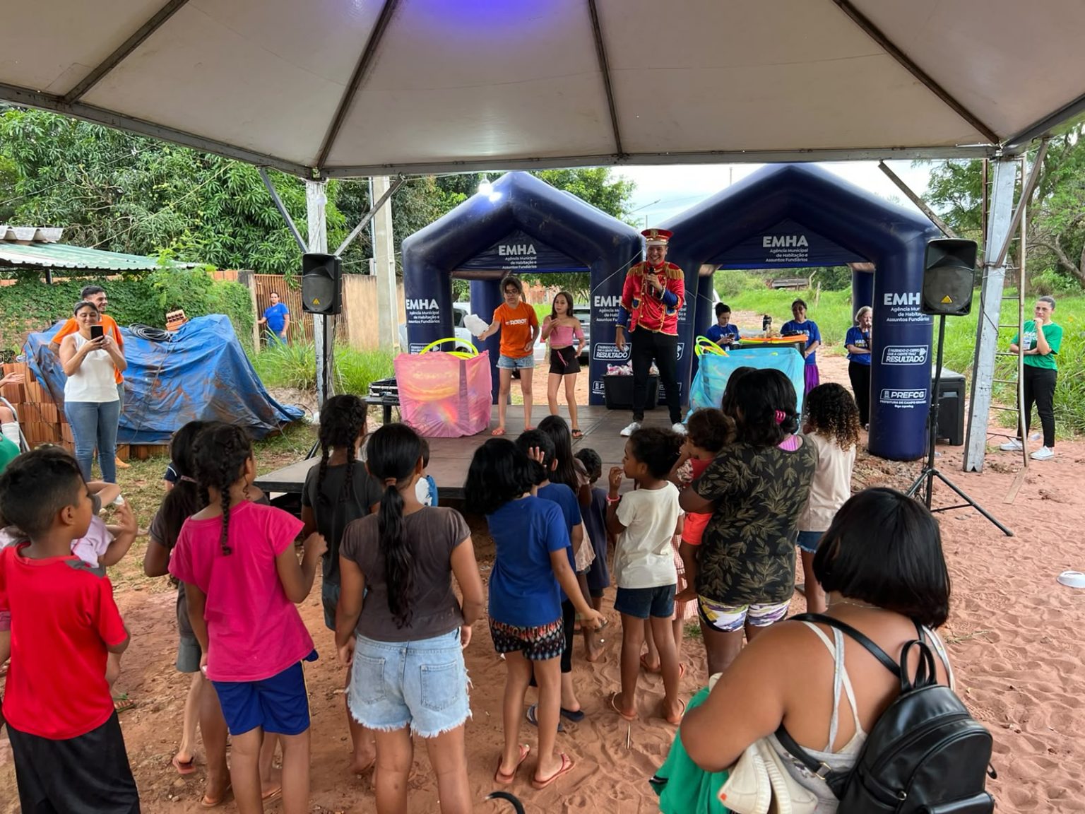 Ação da Emha leva lazer e oportunidades de renda a famílias de Campo Grande